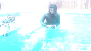 aqualungs50.com - Pool Cleaning Doesn't Work Out For Goddess Fina thumbnail